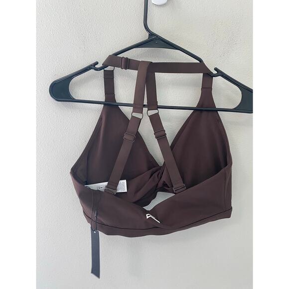 New Oner Active Unified Twist Sports Bra, Cocoa Size Large - Picture 4 of 4
